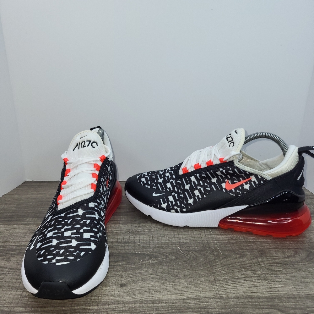 Nike Air Max 270 All Over Print Athletic Shoes Sneakers Size 7 Y GUC
